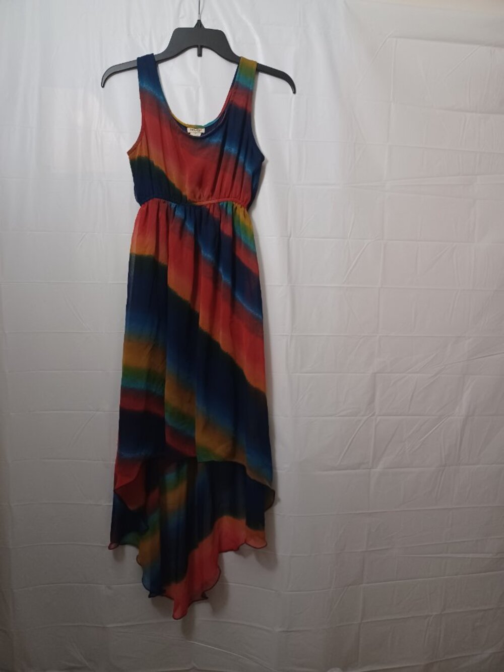 TRUTH NYC COLORFUL HIGH LOW DRESS VACATION BEACH RESORTWEAR SIZE SMALL